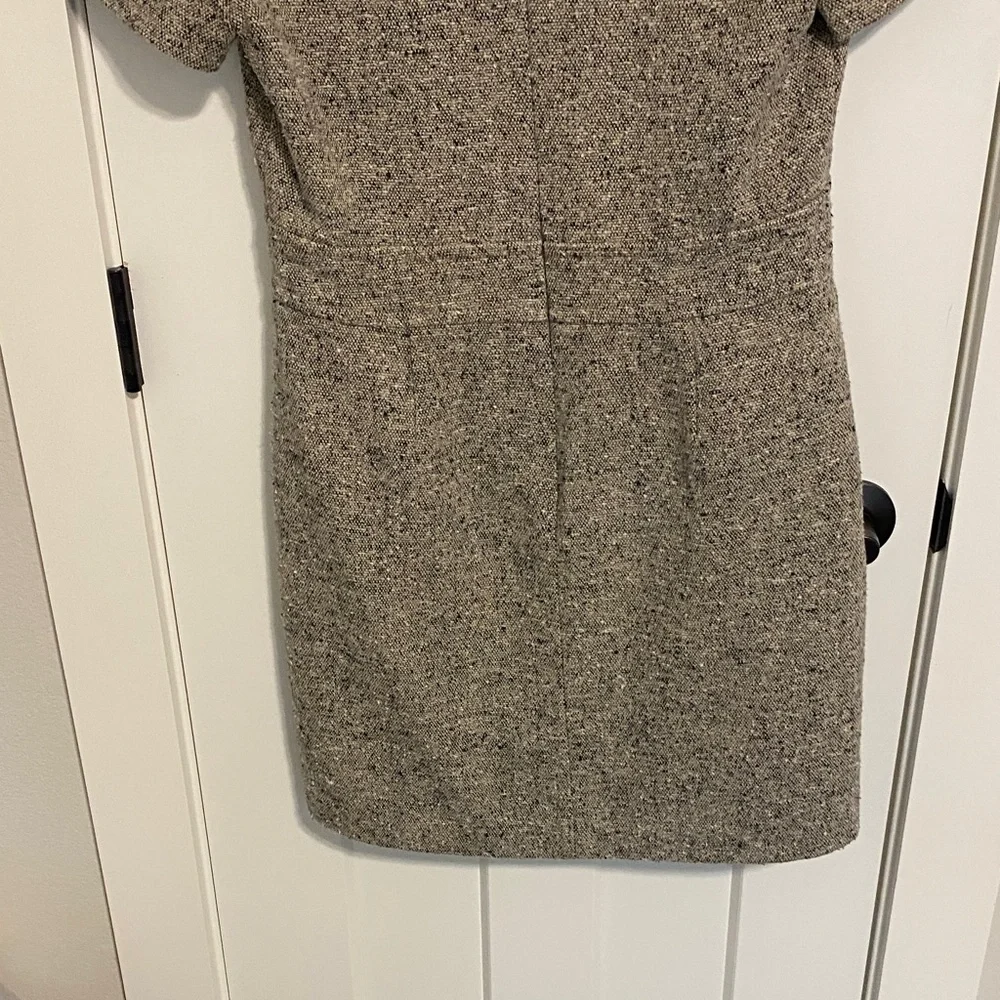 Tory Burch Gray Tweed Mini Dress